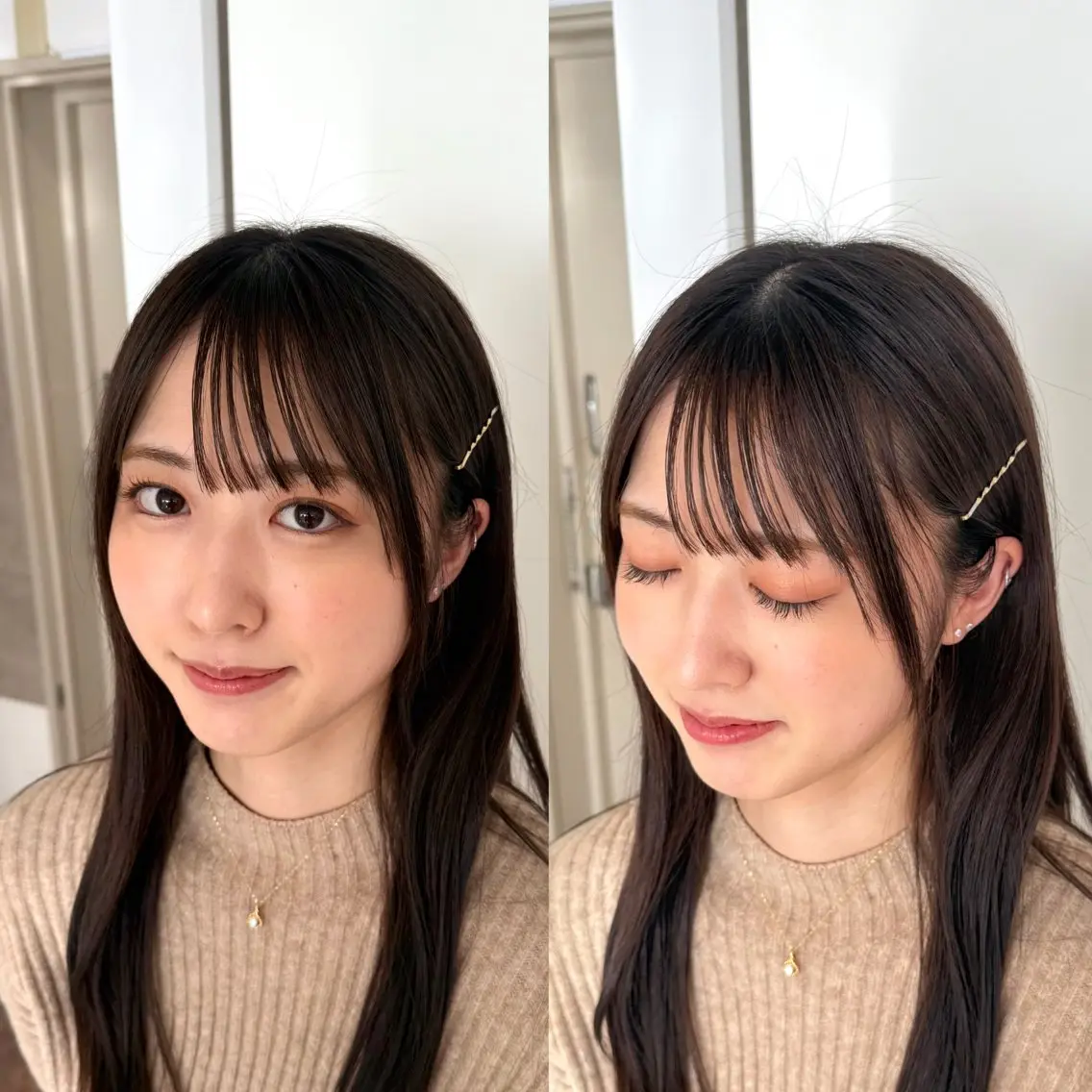 【平日限定🎀巻き下ろし+メイク💄/顔出しあり☀️】~ 参列/推し活/デート/お出かけなどにぜひ💞の写真