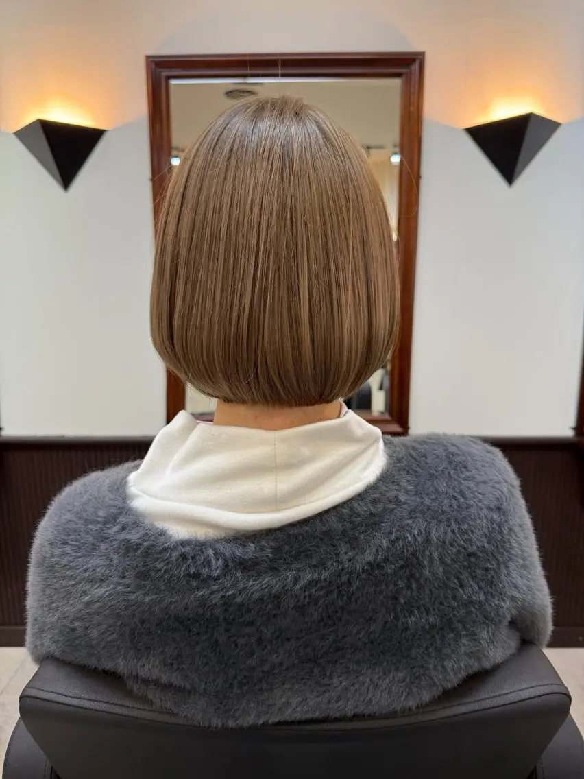 ショート ボブ トリートメント カット トリートメント SHICUNEアサミ /ショート/メンズのヘアスタイル