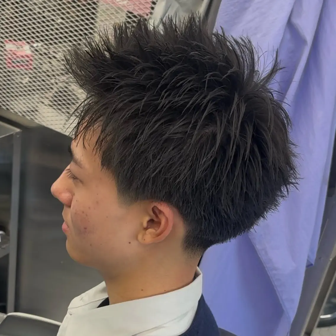 ショート メンズ フェードカット スパイキーショート ショートヘア カット 🪯滋賀県草津/ メンズ吉永祐也🪯のヘアスタイル
