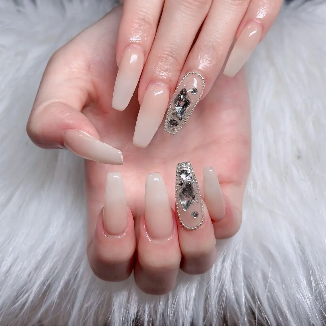 ネイル アートネイル 成人式 ジェルネイル ニュアンスネイル 夏ネイル ハンドネイル neco H.babynailのネイルデザイン