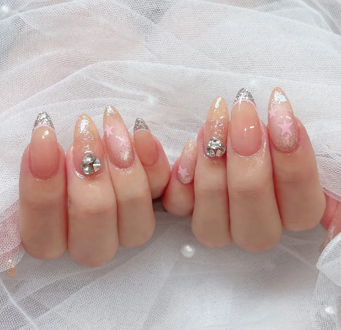 ネイル フレンチネイル ワンホンネイル ハンドネイル ハンドケア 心斎橋Salon Epokkuのネイルデザイン