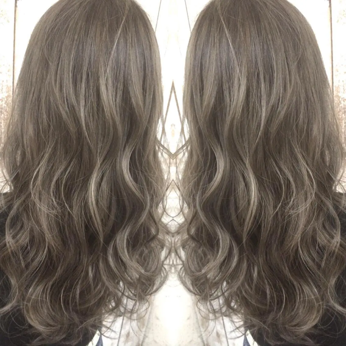セミロング カラー ヘアカラー トリートメント 井上 一平のヘアスタイル