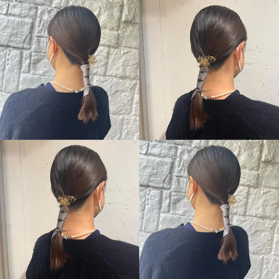 セミロング カラー ヘアセット カジュアルを女っぽく 𝗮𝘆𝗮𝗰𝗼のヘアスタイル