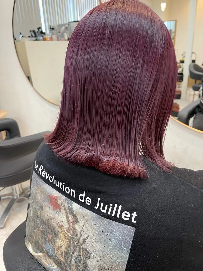 ミディアム カラー シマオカイッセイ 個室サロンaceのヘアスタイル