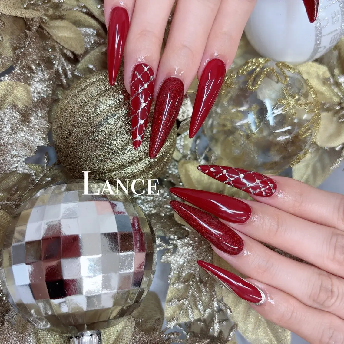 ネイル オーロラネイル フットネイル フレンチネイル ガラスフレンチ 氷ネイル・うるうるネイル ハンドネイル Lance nailのネイルデザイン