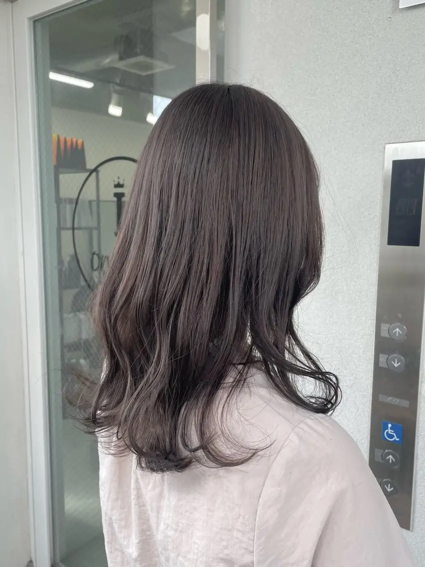 セミロング カラー カット パーマ トリートメント ヘアセット メンズモテパーマ💙 fuwaのヘアスタイル