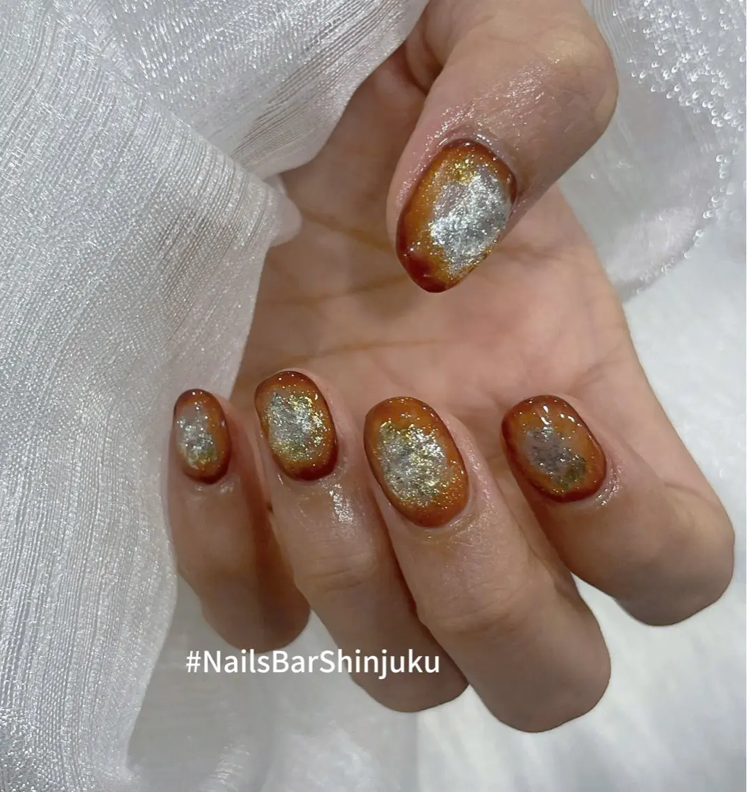 ネイル アートネイル 長さ出し フレンチネイル ジェルネイル グラデーション ハンドネイル NAILS BAR SHINJUKUのネイルデザイン