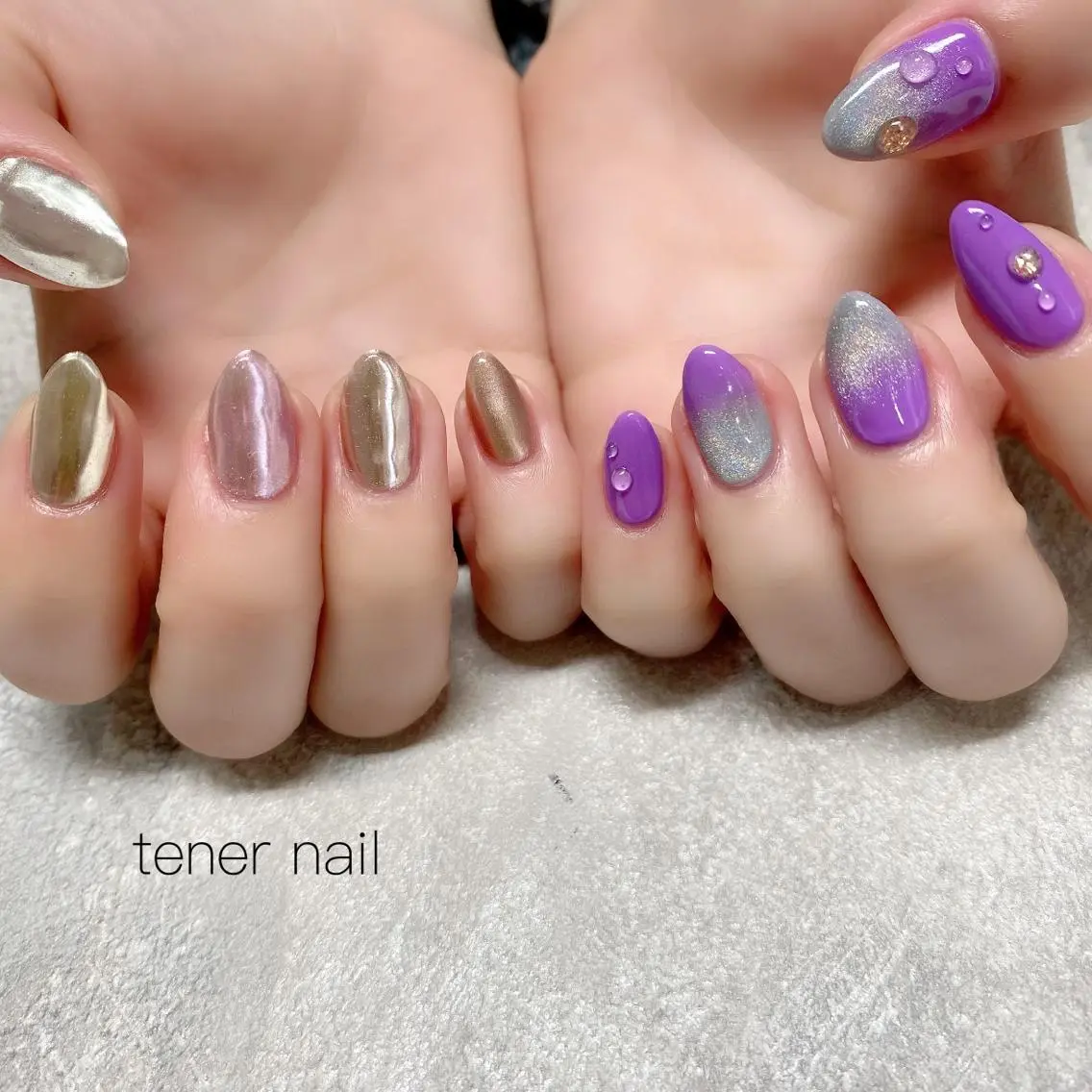 ネイル ミラーネイル テネルネイル tener nailのネイルデザイン