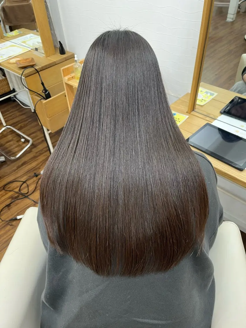 ロング パーマ 髪質改善 縮毛矯正 ストレートパーマ YUIMARL 倉敷店🌸SAEのヘアスタイル