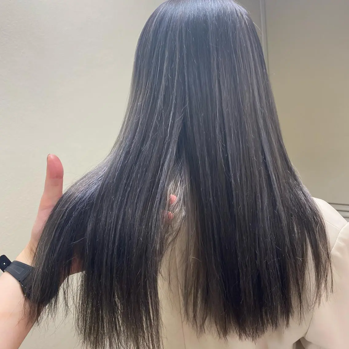 ロング ハイライト カット ヘアカラー トリートメント 新宿/顔周りカット +レイヤー=しずく♩のヘアスタイル