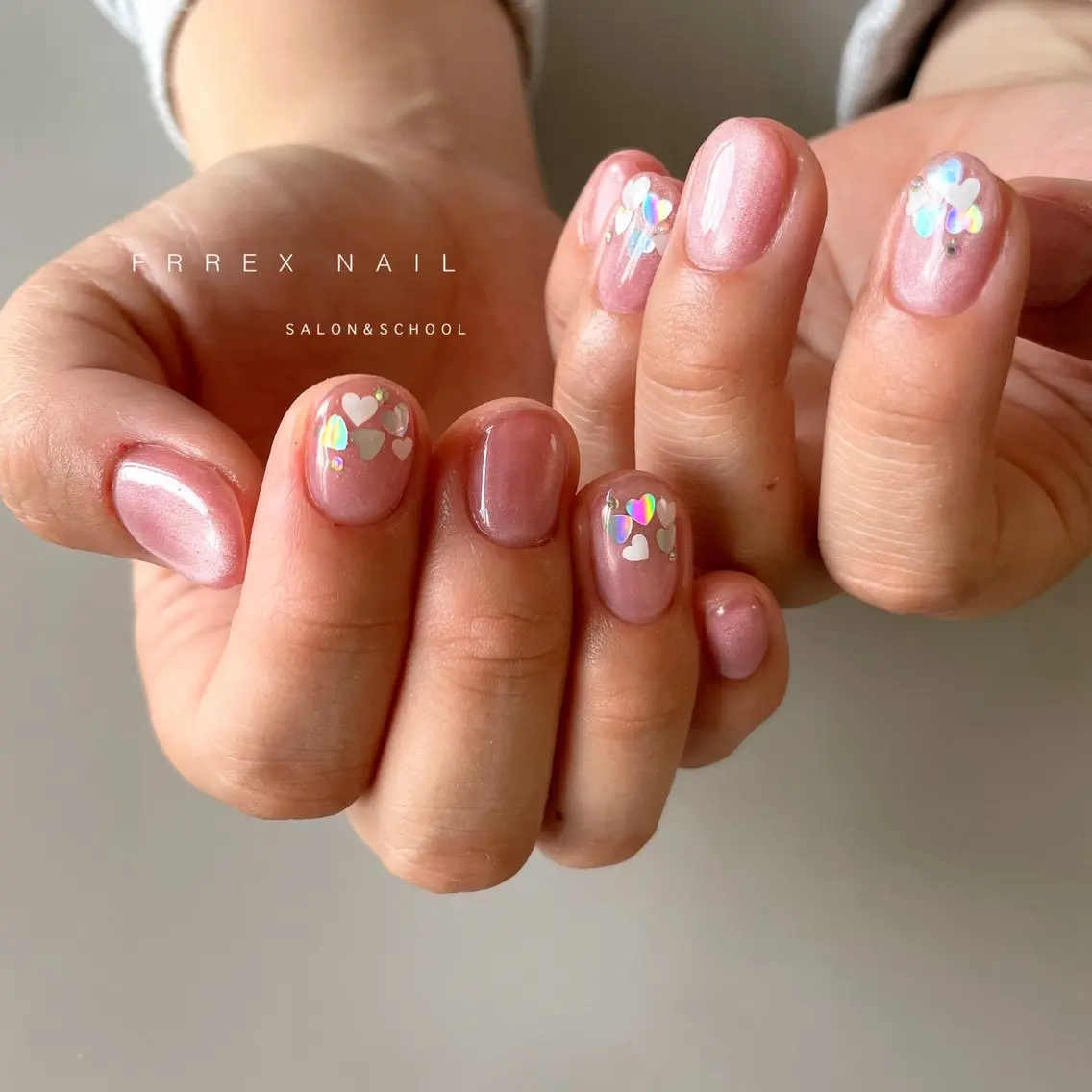 ネイル バレンタイン ハンドネイル ハンドケア freex nail /ニュアンス/個性派のネイルデザイン