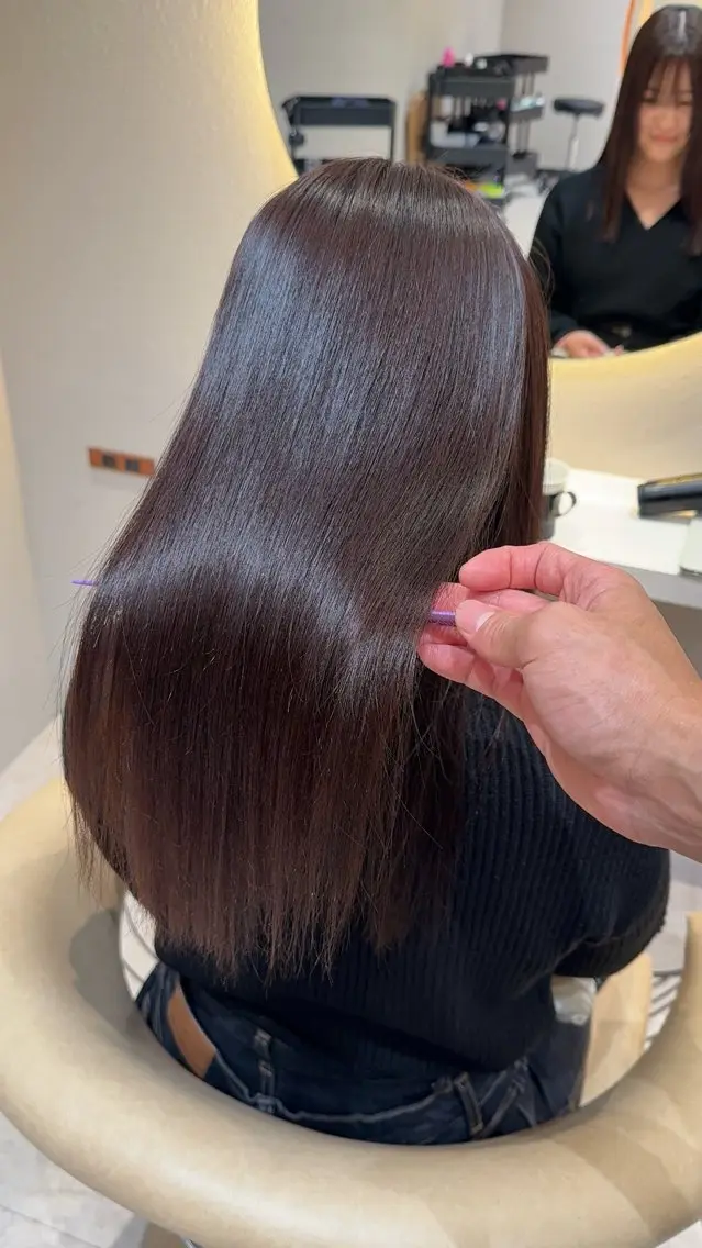 ロング カラー カット ヘアカラー 縮毛矯正 縮毛矯正✨🫧 レイヤー川村利幸のヘアスタイル
