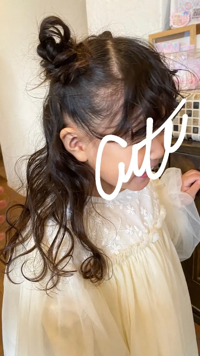 キッズ 井上 歩美のヘアスタイル