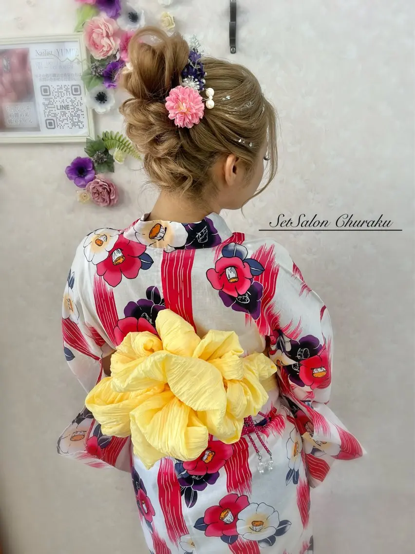 全島目前🌺浴衣着付けメニュー🌻の写真