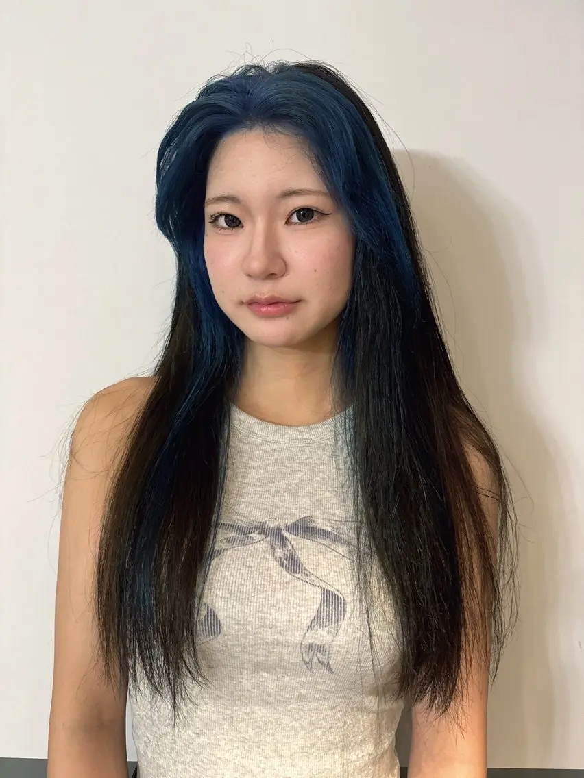ロング カラー ミストバング フェイスフレーミング 🎀海外ヘア/表参道 Satone🎀のヘアスタイル