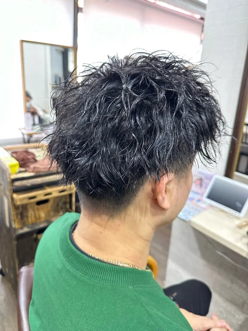 ショート メンズ カット パーマ 髪質改善ストレートo rメンズスタイル今岡のヘアスタイル