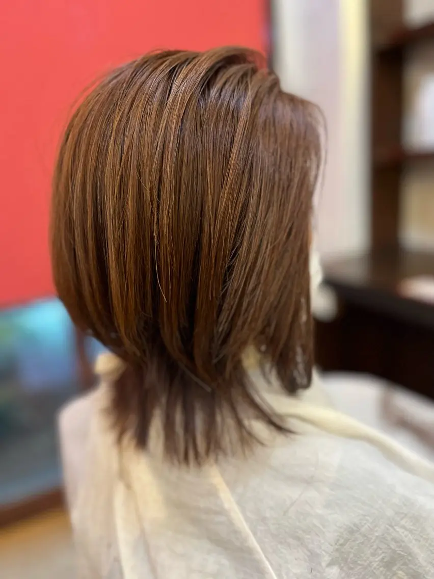 ミディアム U HARUNAのヘアスタイル