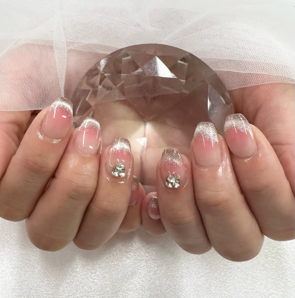 ネイル チークネイル フレンチネイル Pawtique nail salonのネイルデザイン