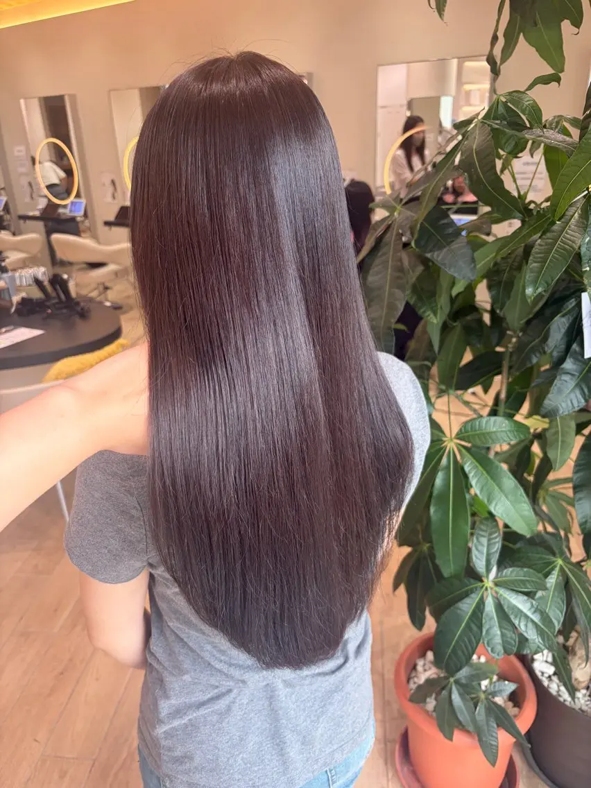 ロング カラー ブラウンカラー 透明感カラー ダークブラウン ヘアカラー 田村 瑠菜のヘアスタイル