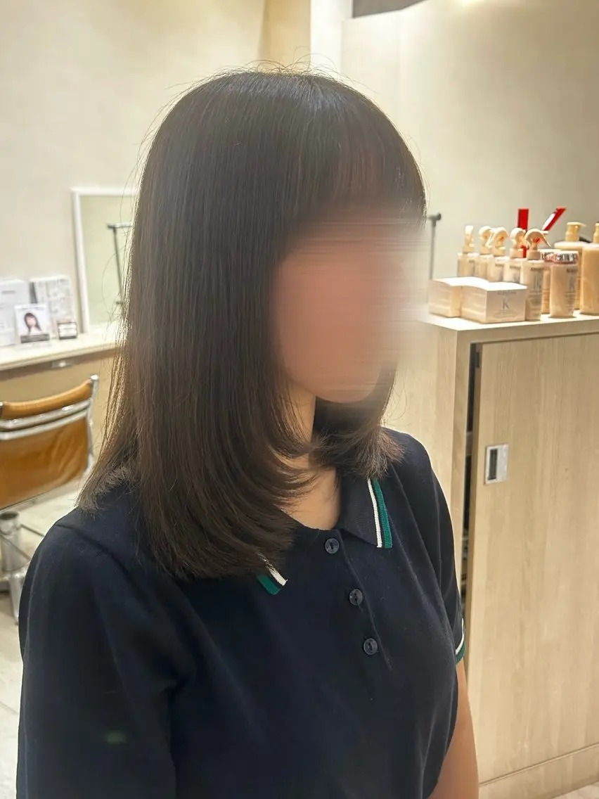 セミロング レイヤーカット 森川 颯香のヘアスタイル