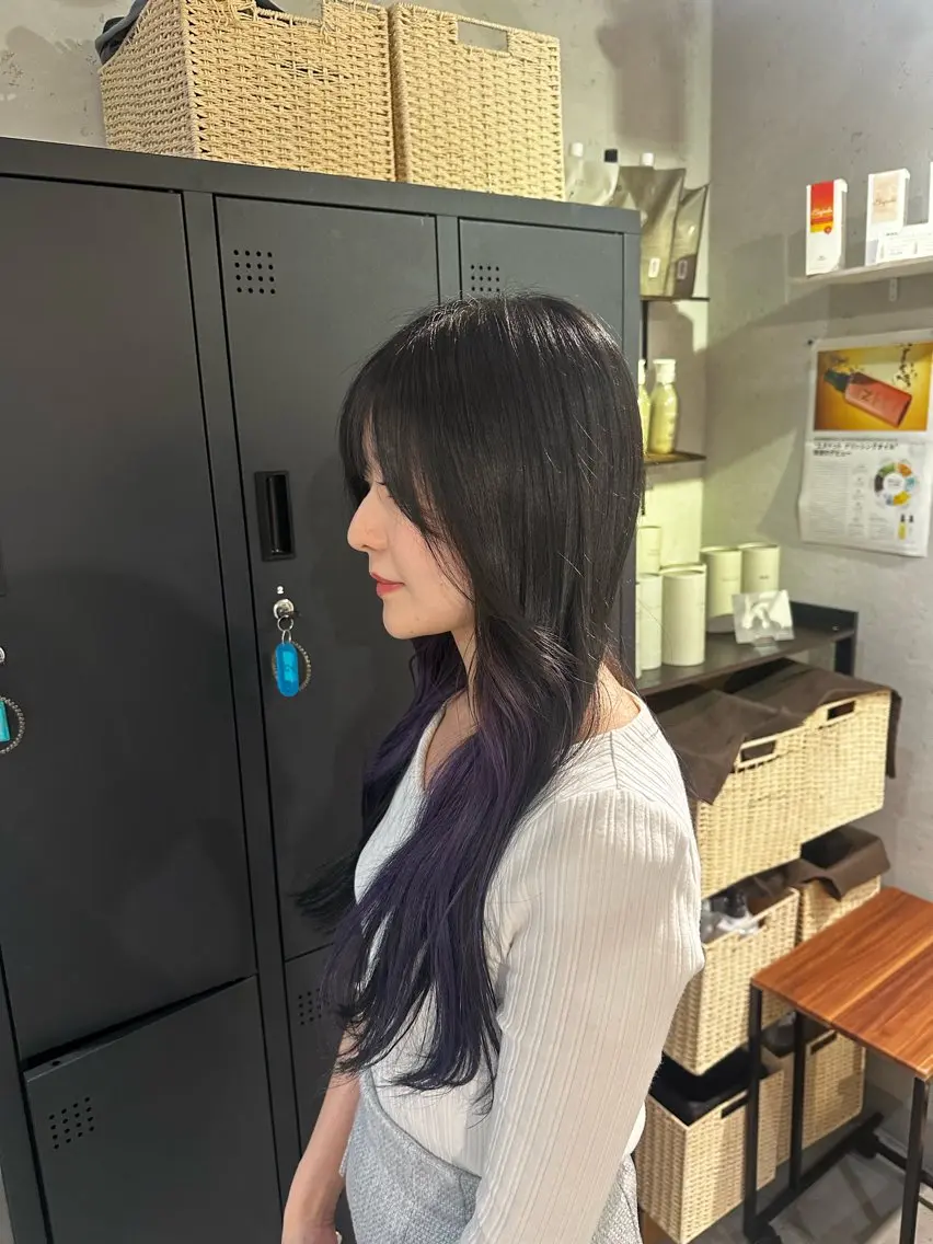 ロング カラー カット ヘアカラー カリスマになる美容師 💥TOUI💥上野のヘアスタイル