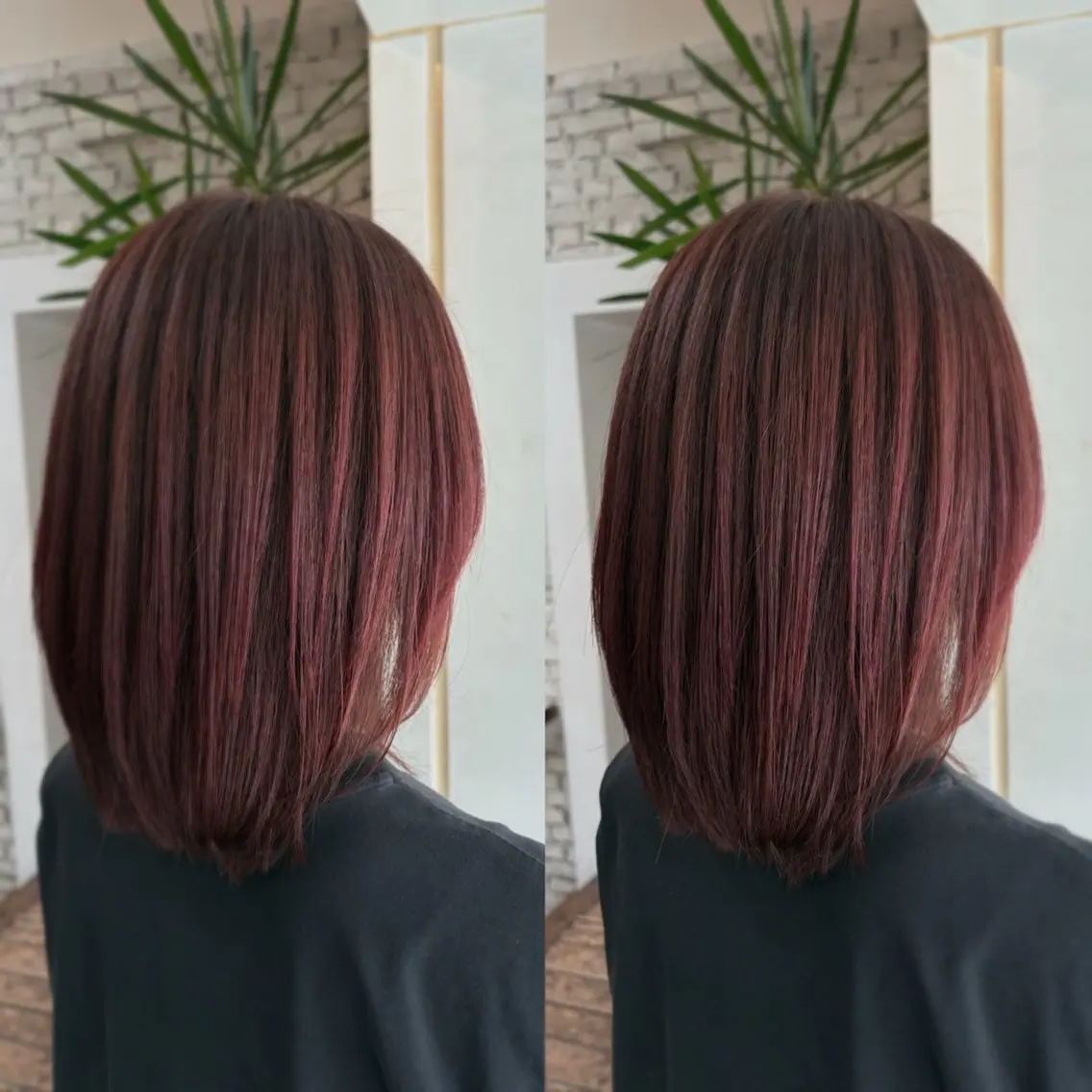 ミディアム カラー 杉原 向日梨のヘアスタイル