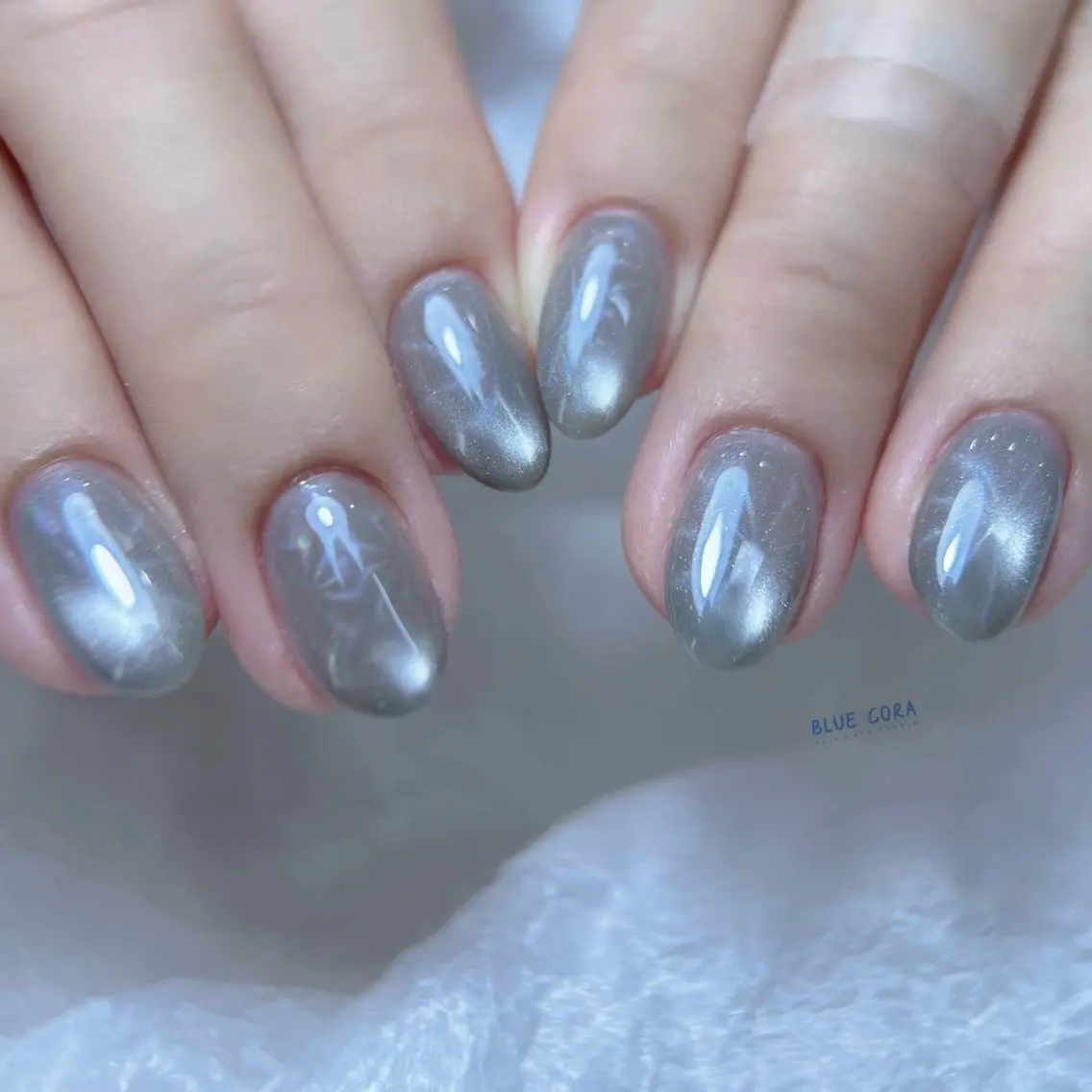 ネイル クリアネイル ハンドネイル ハンドケア BLUE CORAのネイルデザイン