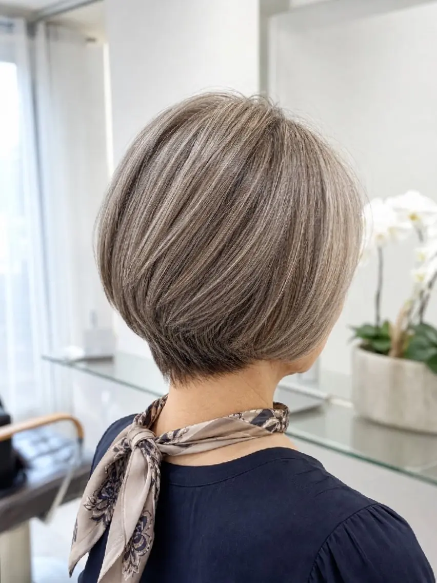 ショート カラー FUBUKI /縮毛矯正/髪質改善のヘアスタイル