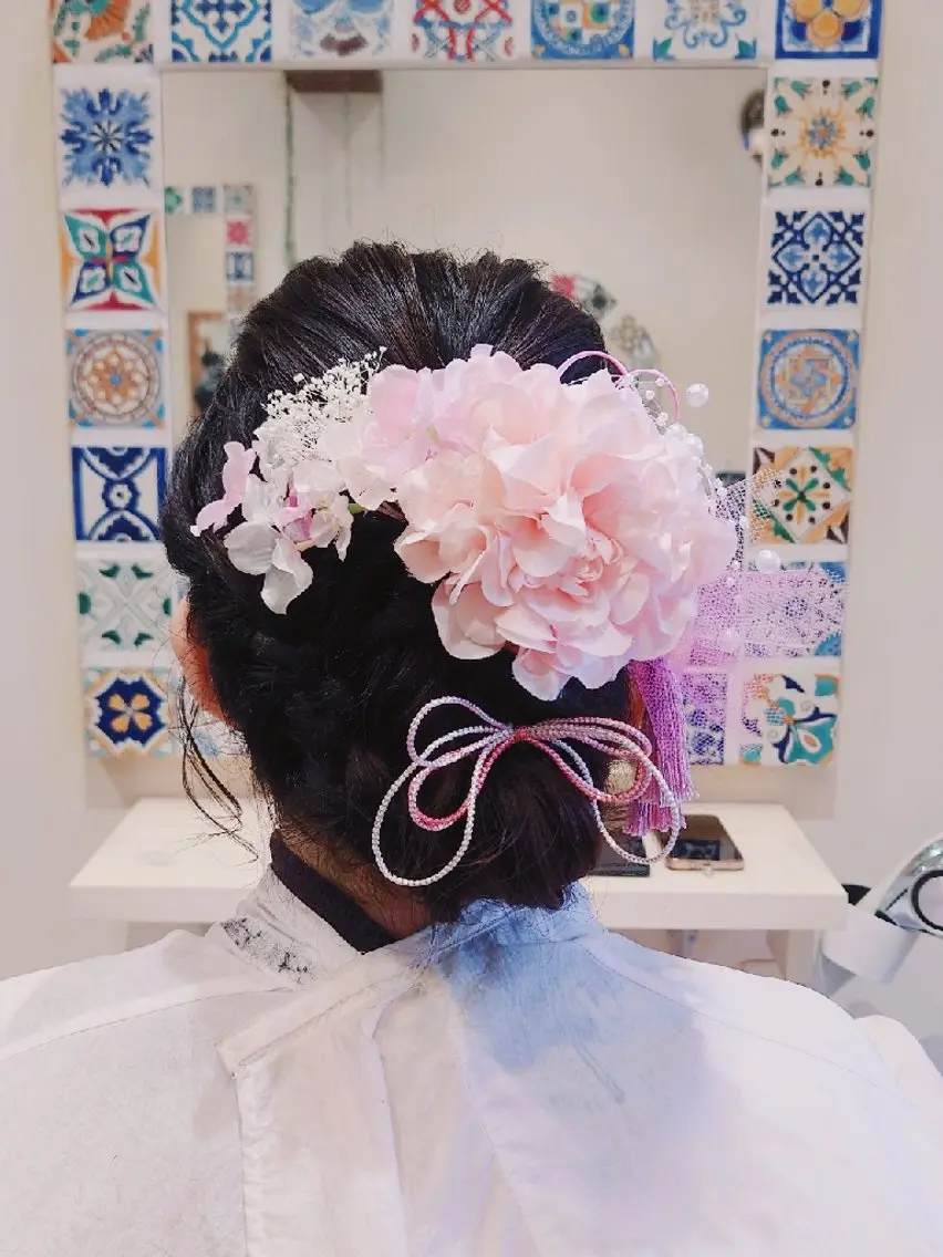 ヘアアレンジ 成人式 徳永 博志のヘアスタイル