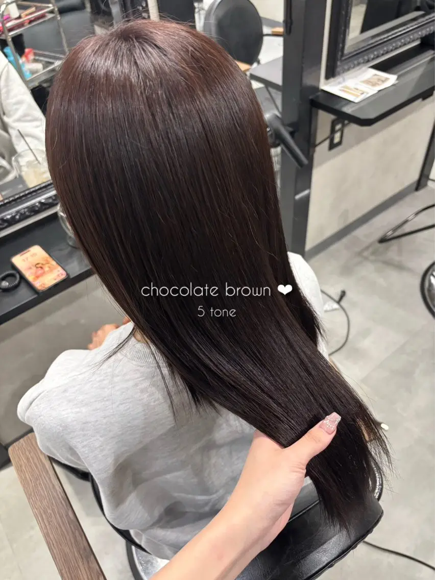 ロング ｶﾉ /暖色カラー/ バタフライレイヤーのヘアスタイル