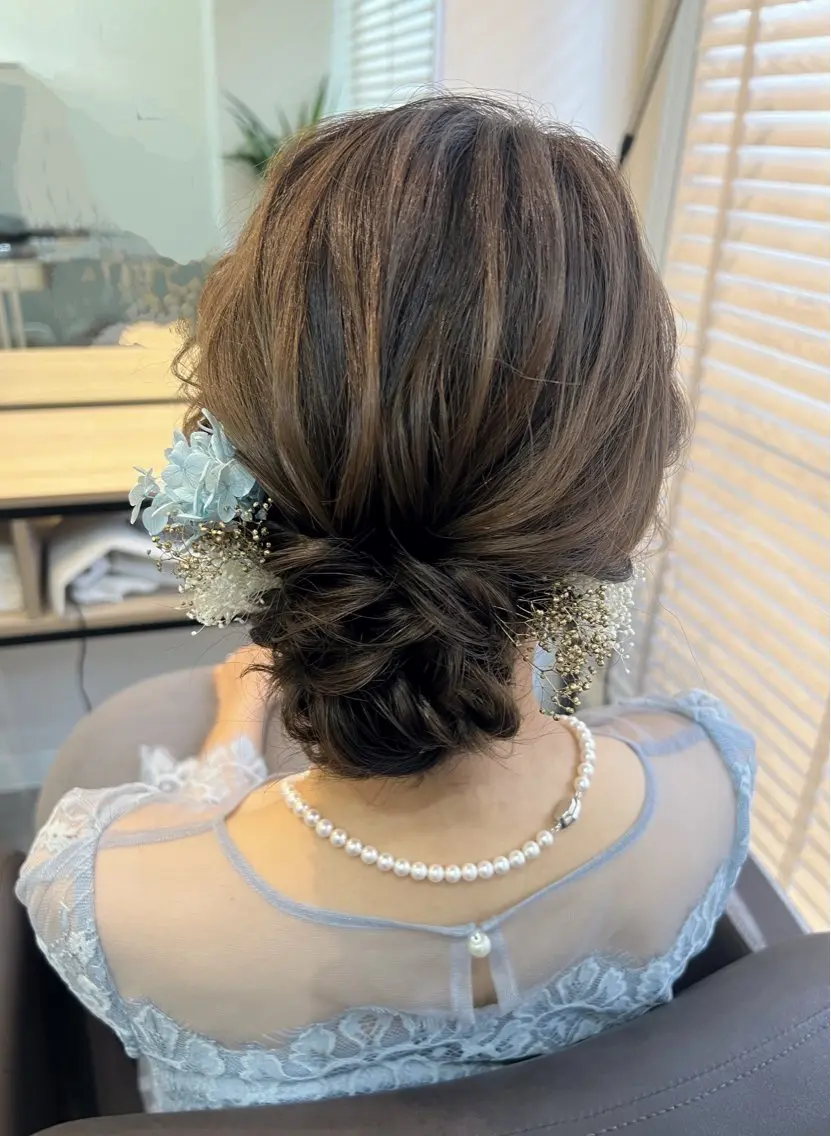 ヘアアレンジ ヘアセット ヘアメイクネイリスト hidemi中目黒のヘアスタイル