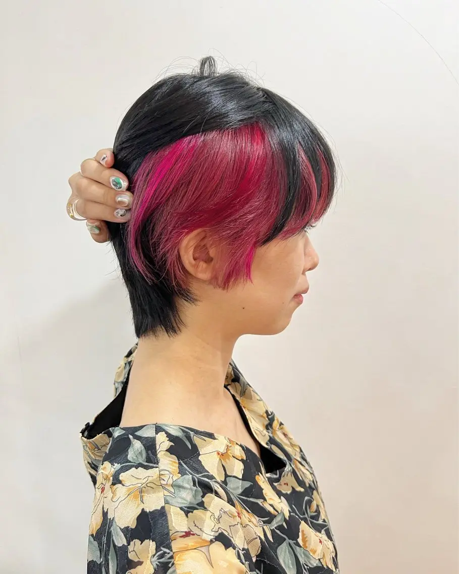 【フェイスフレーミングカラー】カット+ポイントケアブリーチ+ポイントカラーの写真