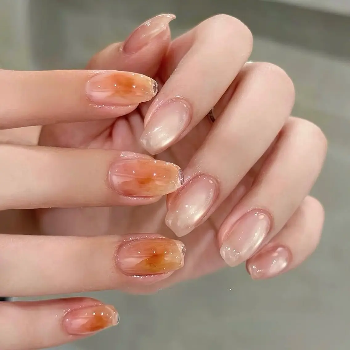 ネイル ニュアンスネイル ハンドネイル H&B せつかのネイルデザイン