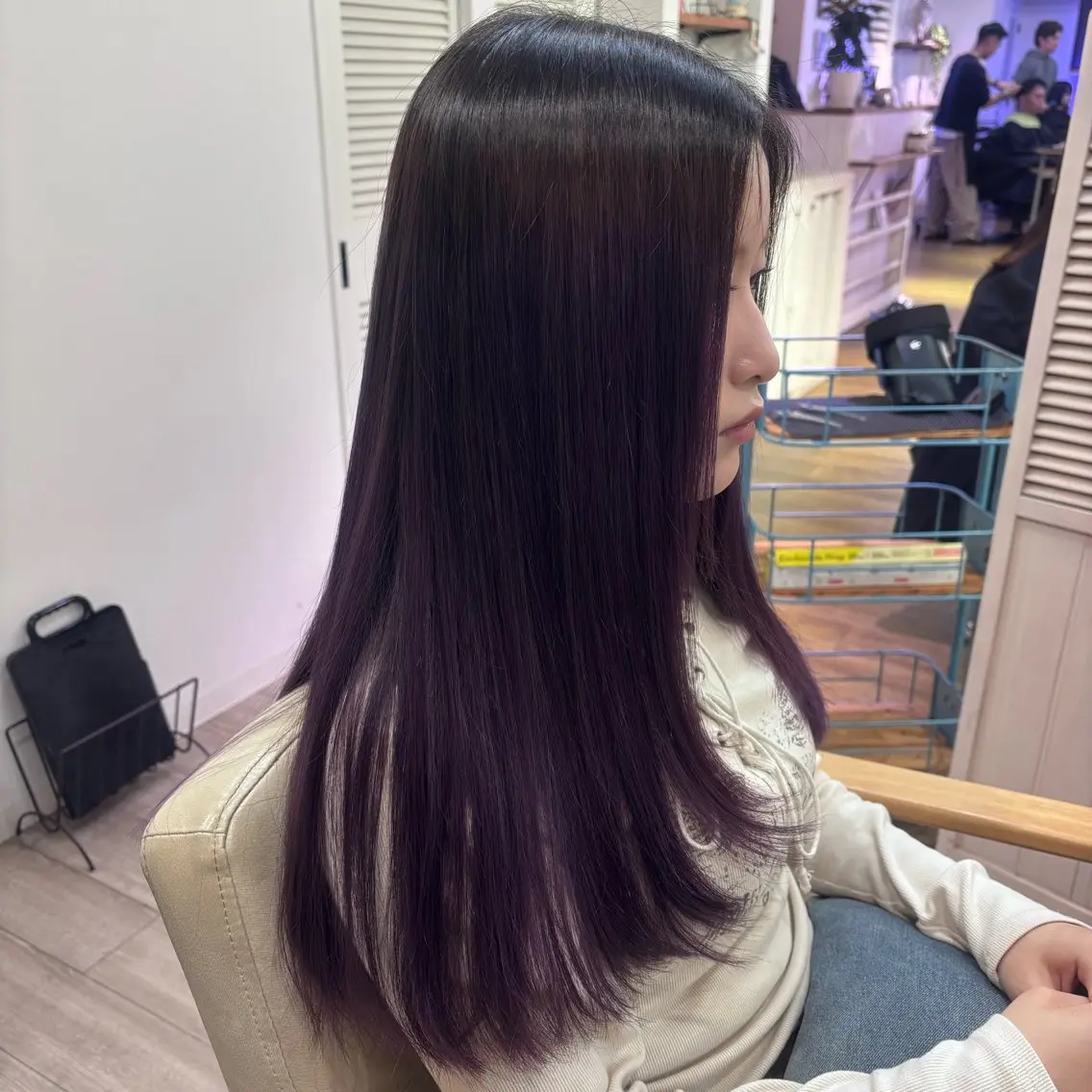 ロング ヘアカラー トリートメント mana 💟ダブルカラー💟のヘアスタイル