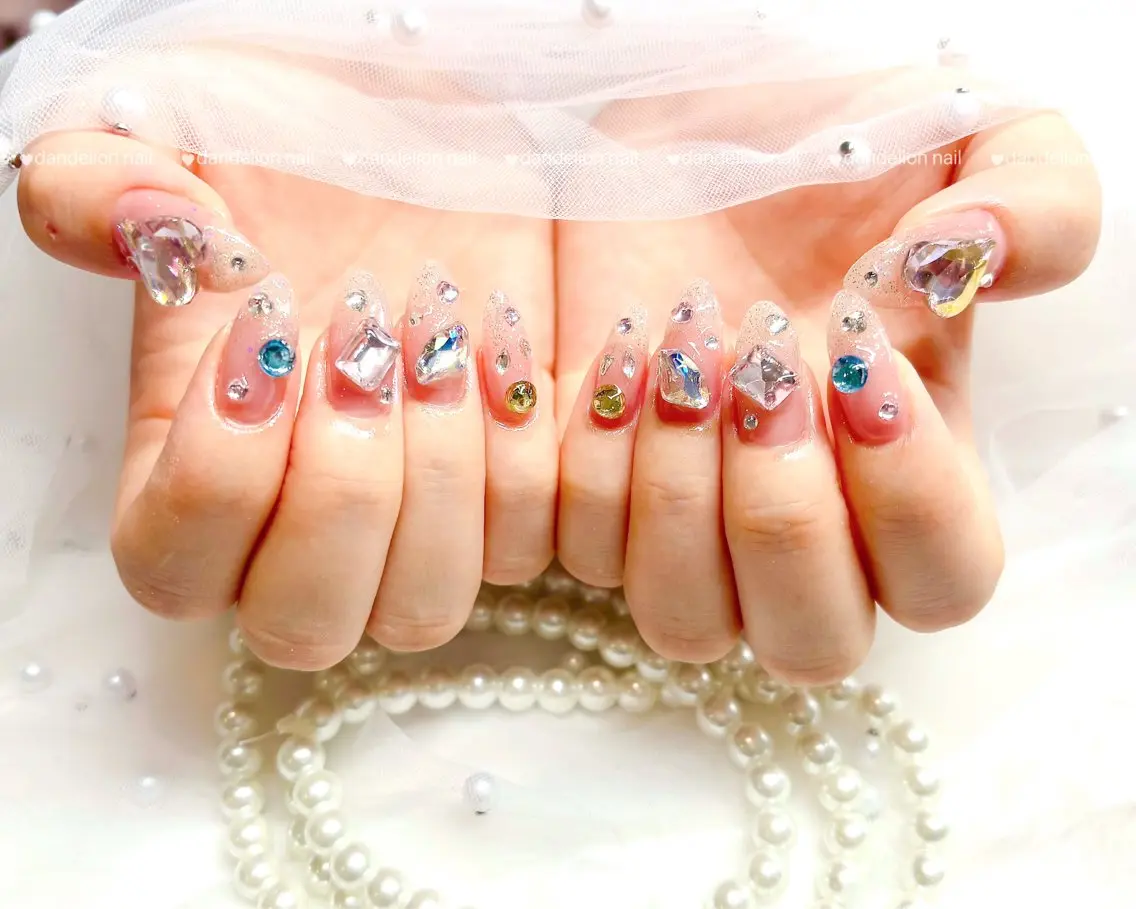 ネイル 持ち込み ワンホンネイル ハンドネイル dandelion nail北千住のネイルデザイン