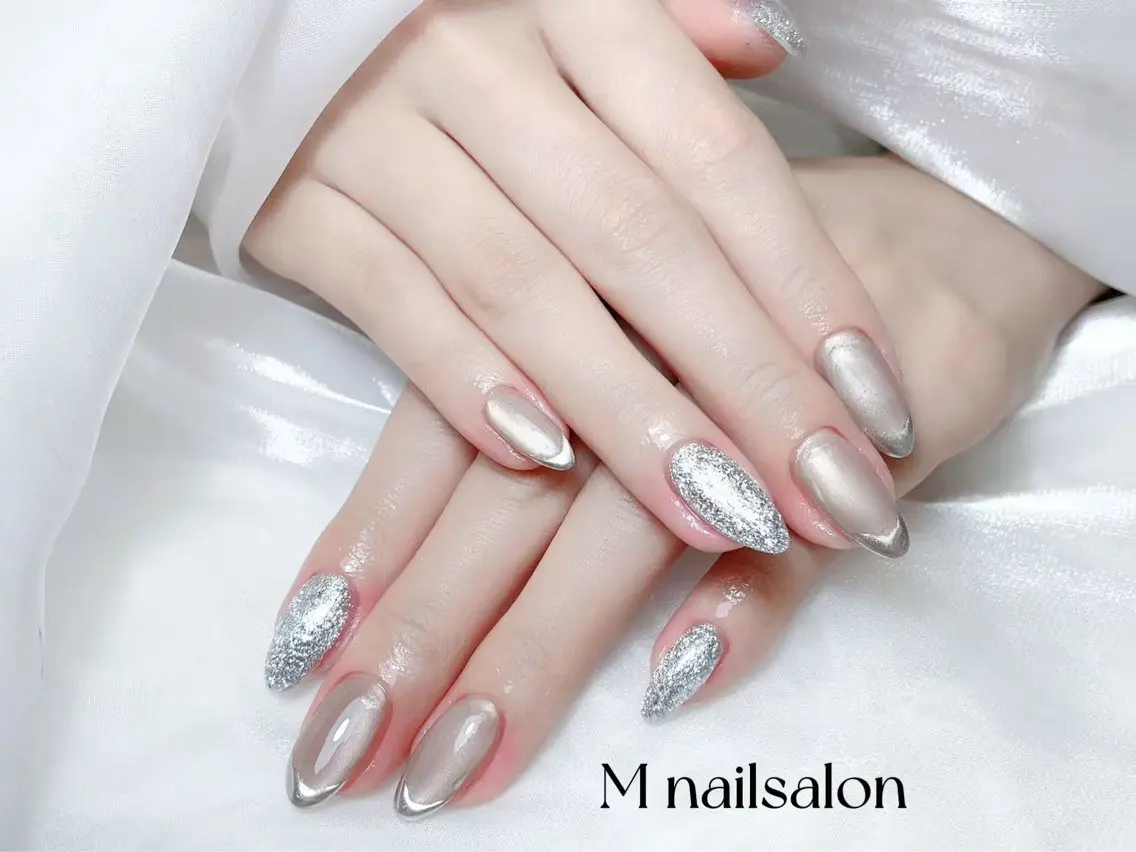 ネイル ハンドネイル M🌷nail 長さだし専門店のネイルデザイン