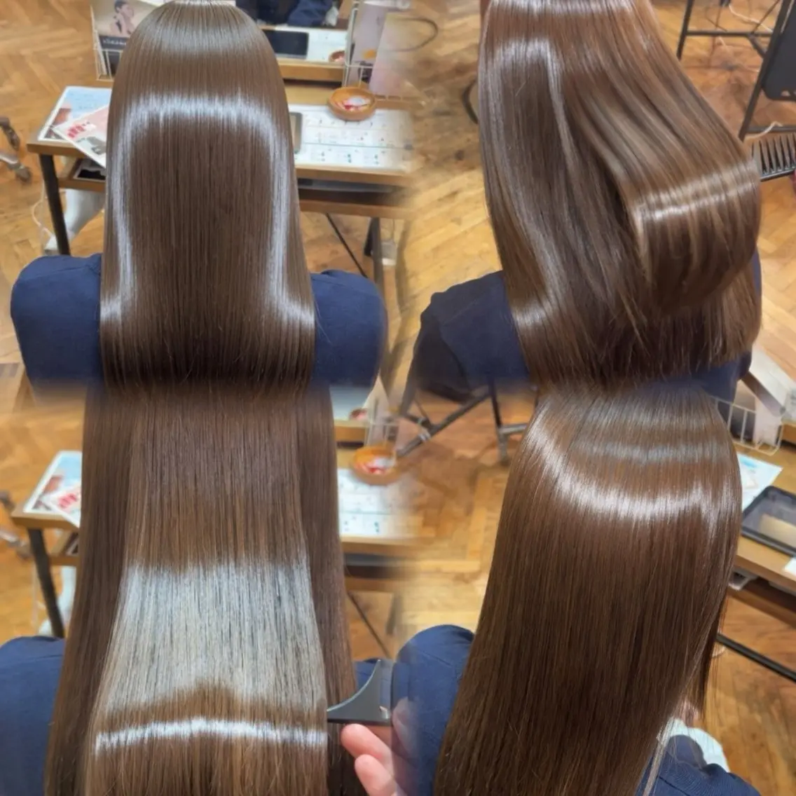 【新しい自分へ✨】髪質改善ストレート+カットの写真