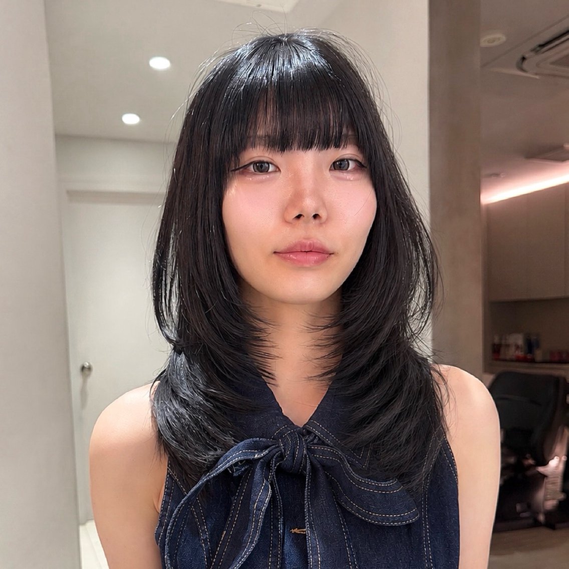 ミディアム フウカ/立川/ レイヤー/ボブ❤️のヘアスタイル