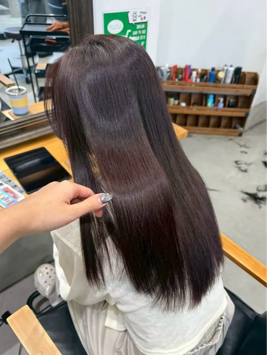 ロング カラー ヘアカラー トリートメント 🌺海外風・中明度 透明感yui🌺のヘアスタイル