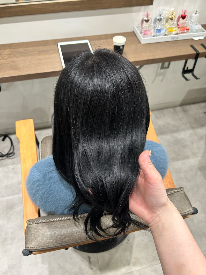 ミディアム 名駅🎀*॰ॱ 透明感カラー かほのヘアスタイル