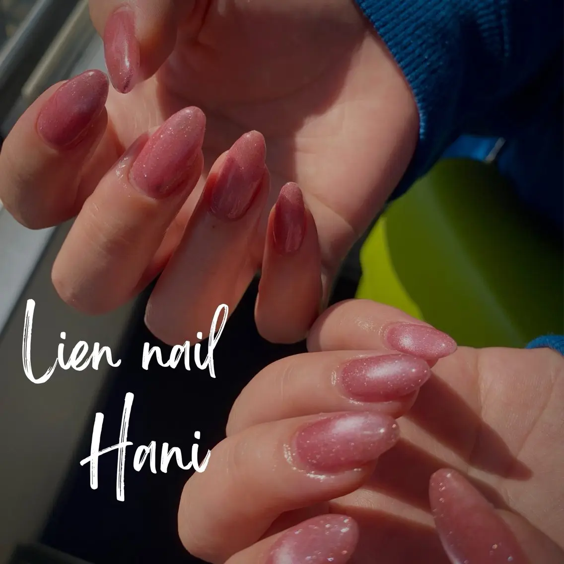 ネイル キラキラネイル マグネットネイル マグネットワンカラー ワンカラーネイル Lien nail .Haniのネイルデザイン