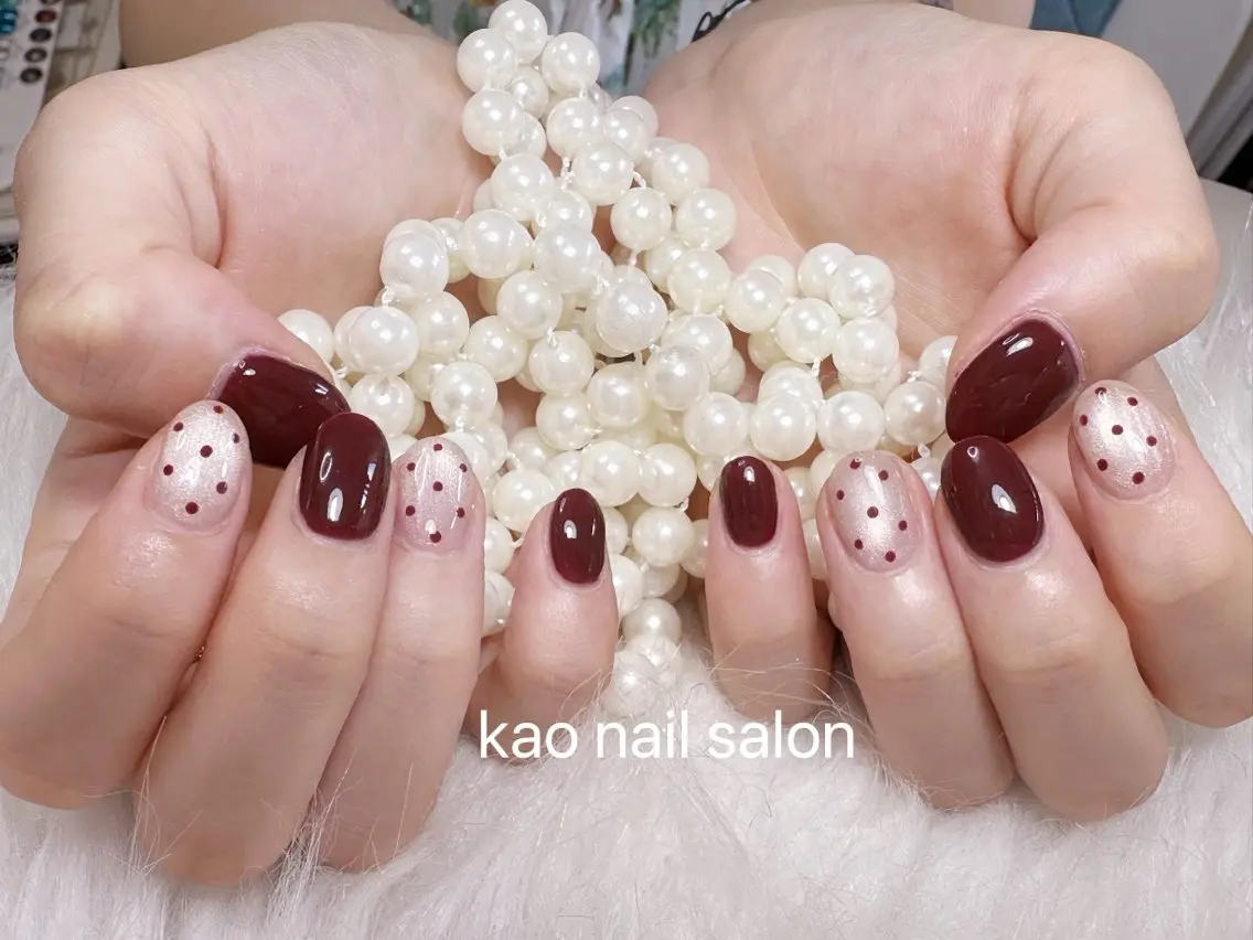 ネイル ハンドネイル kao nail マグネット/長さだしのネイルデザイン