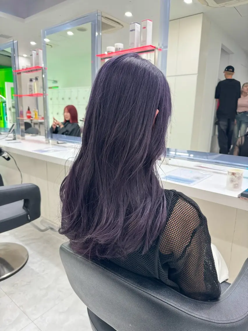 ロング カラー ヘアアレンジ ヘアカラー トリートメント 💓色落ちまで綺麗な 垢抜けカラー💓のヘアスタイル