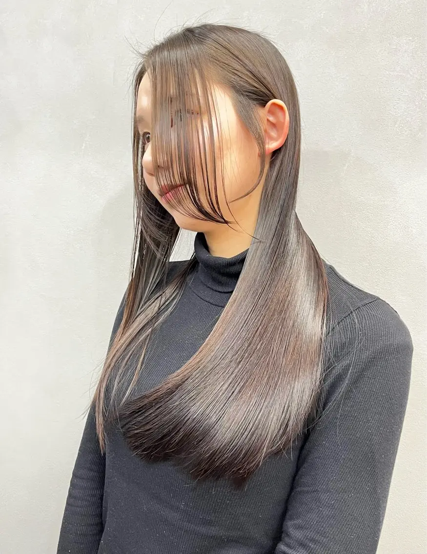 ロング 髪質改善 カット 縮毛矯正 船津 天 /縮毛矯正/髪質改善のヘアスタイル