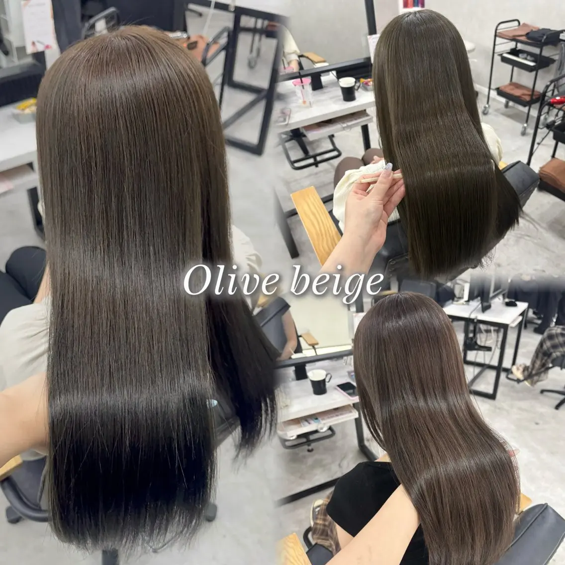 ロング オリーブ🍈髪質改善 hinata♡のヘアスタイル