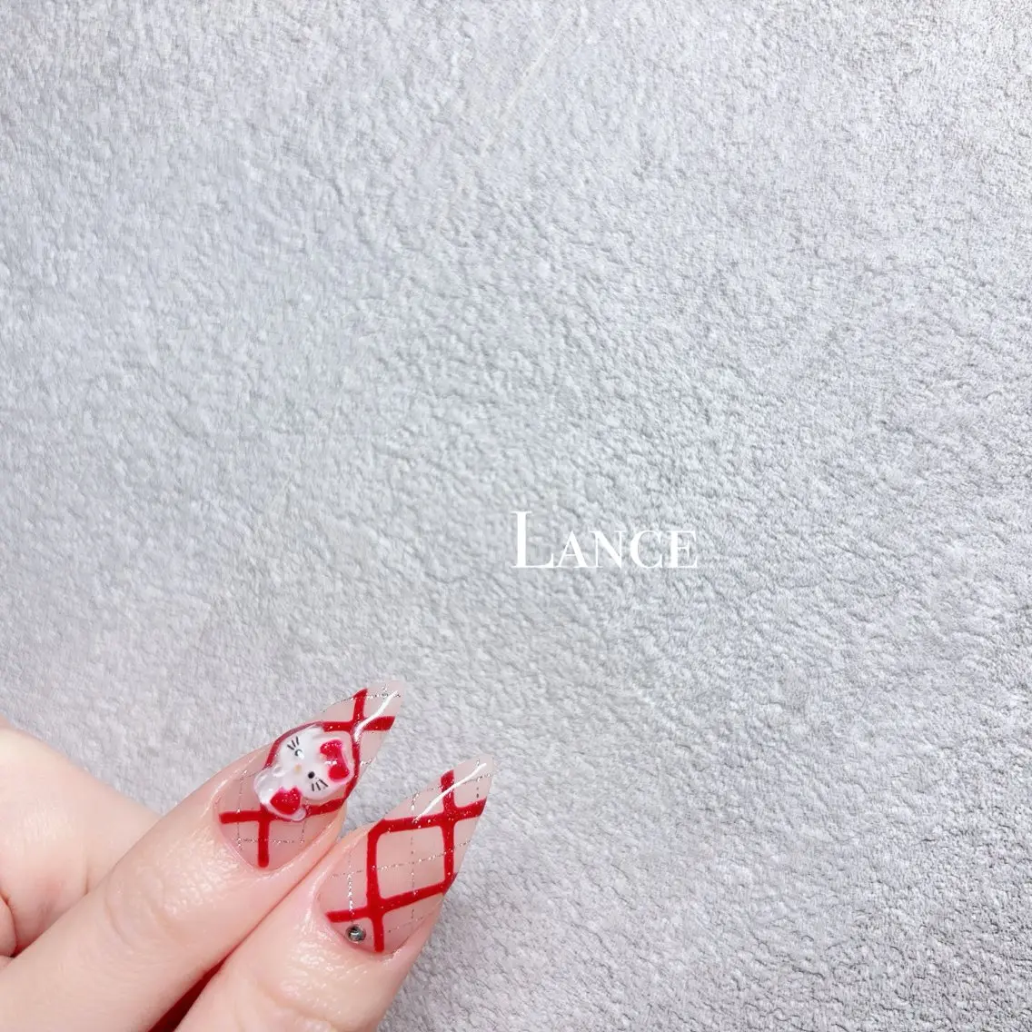 ネイル オーロラネイル キラキラネイル 韓国ネイル ワンホンネイル 冬ネイル Lance nailのネイルデザイン