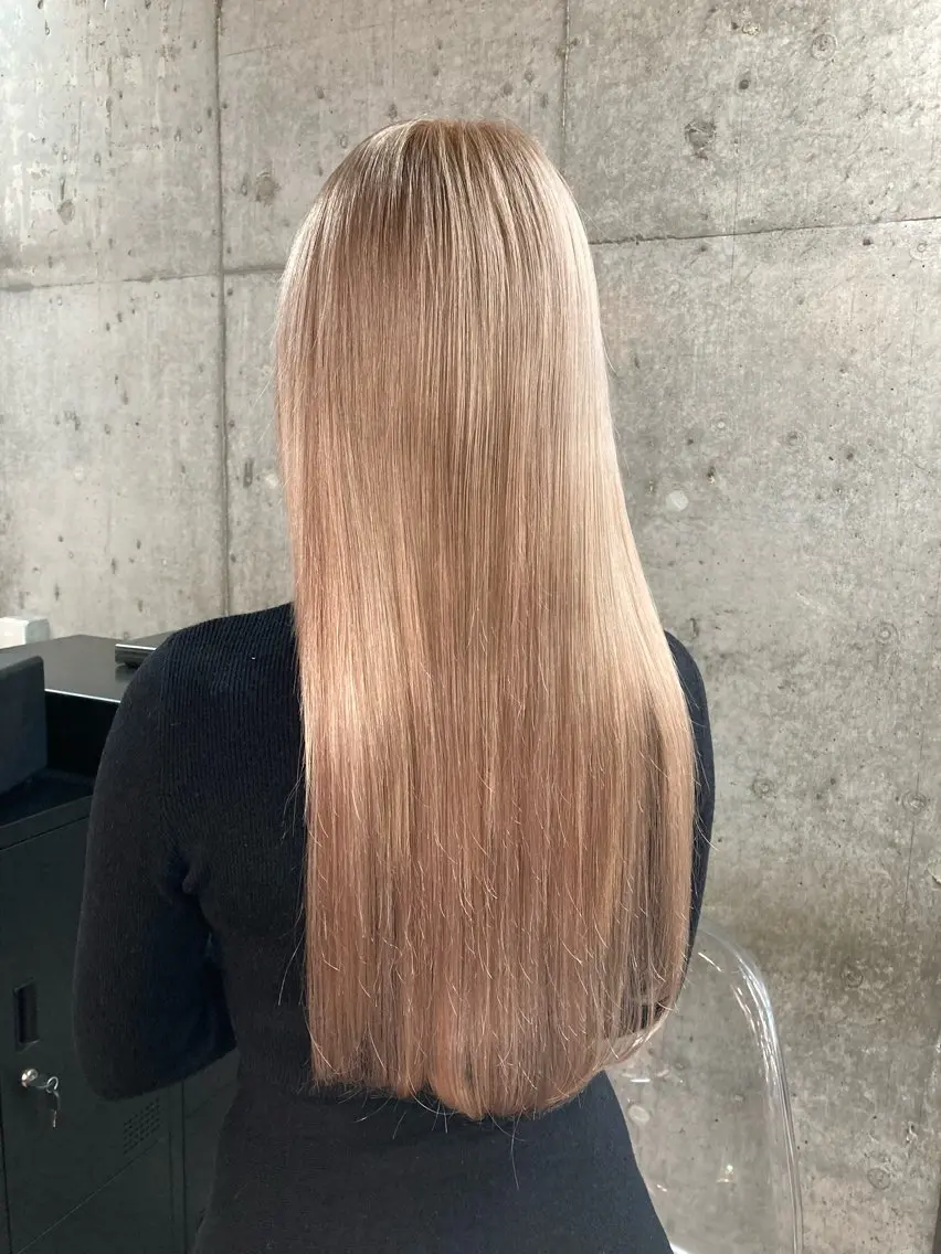 ロング カラー ヘアカラー エクステ ✨最安値✨エクステ カラー🌼つきな🌼のヘアスタイル