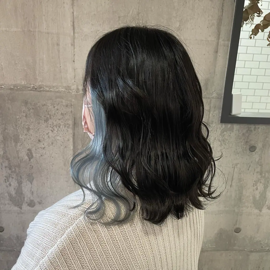 ミディアム カラー イヤリングカラー ヘアカラー トリートメント Hair Labo ASH  あみん♡のヘアスタイル
