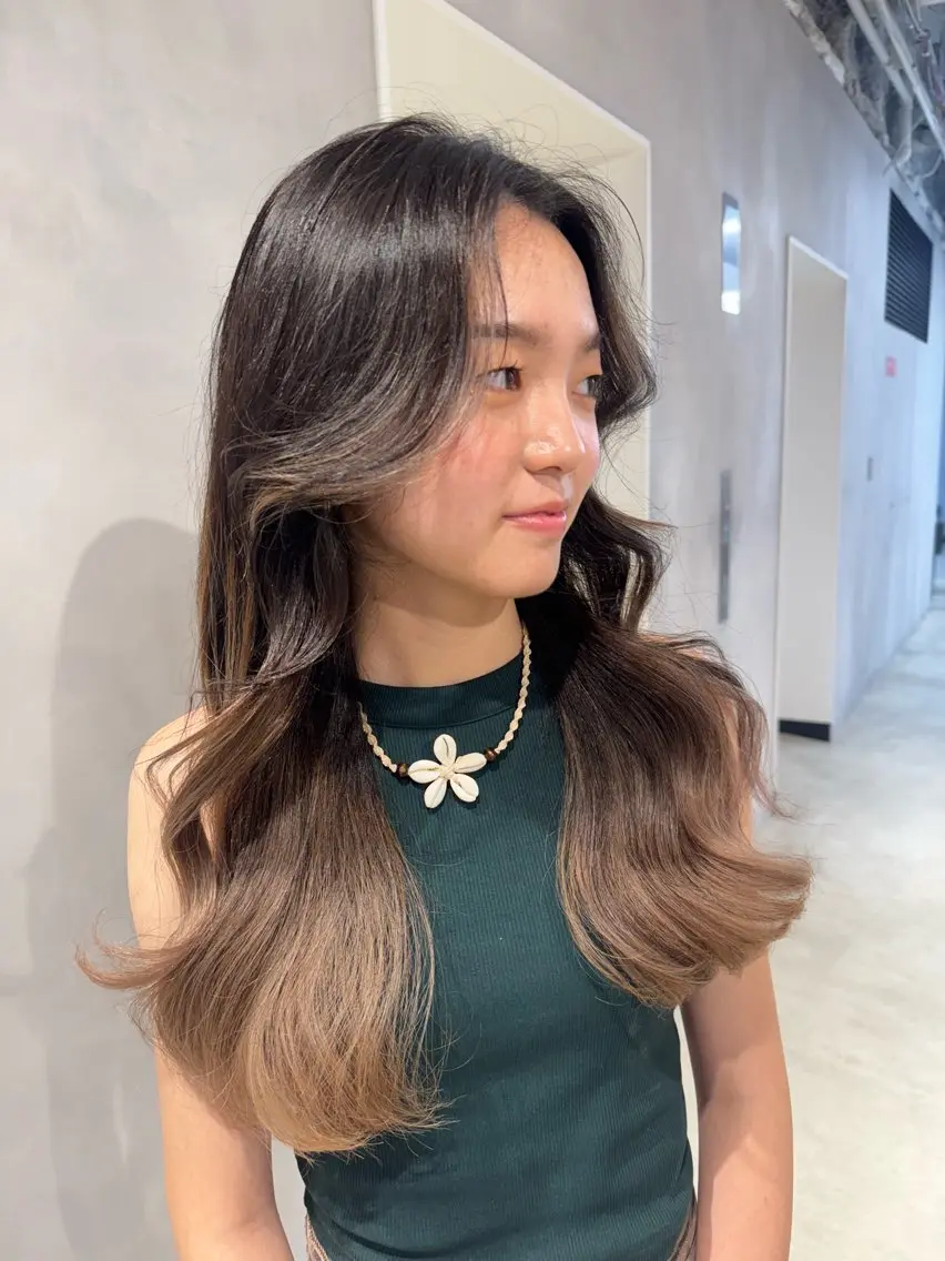 カラー ヘアカラー トリートメント 透明感カラー✨艶髪 制作🌱山根あゆみのヘアスタイル