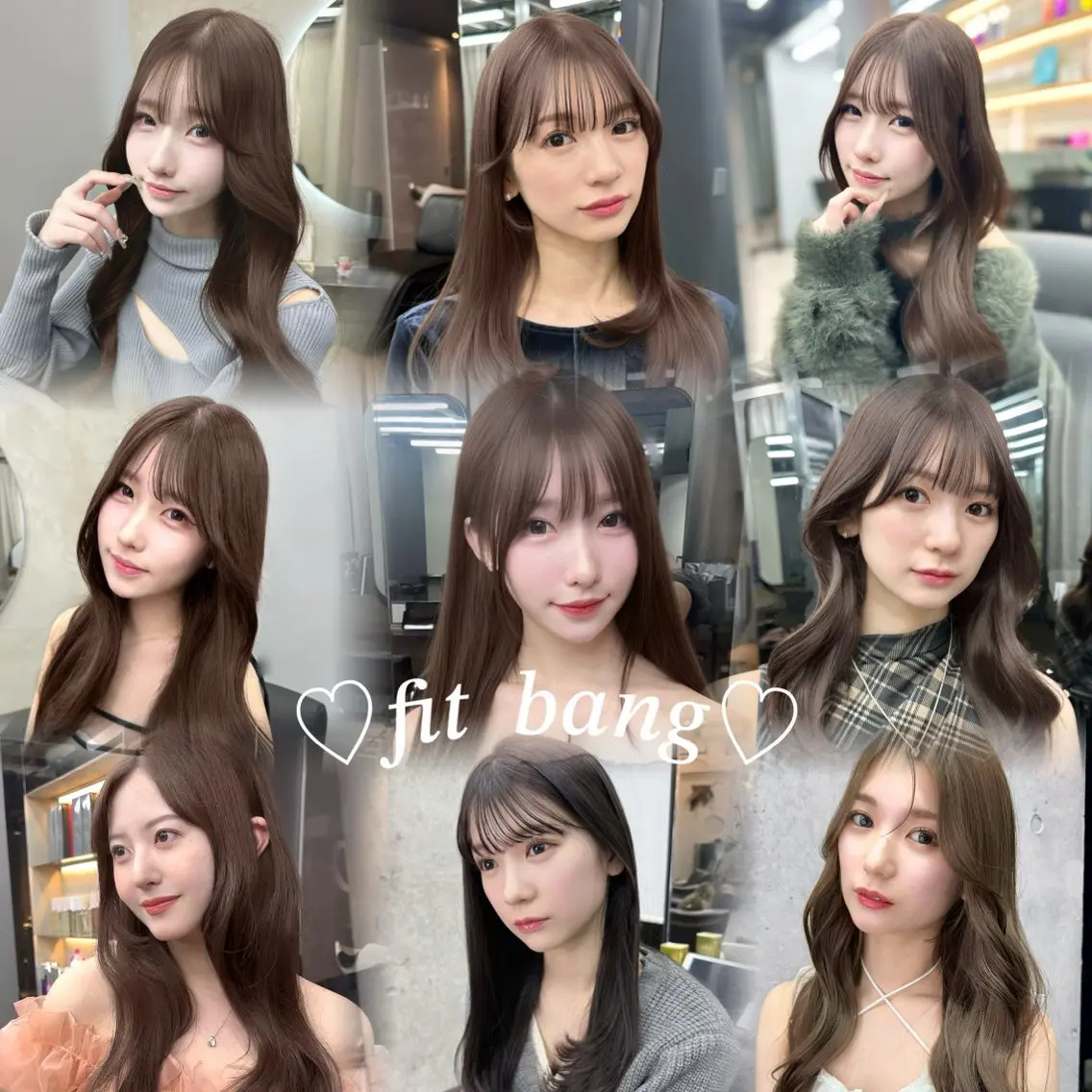 ミディアム カット ヘアカラー トリートメント 韓国/ワンホンヘア 髪質改善/MaCoのヘアスタイル